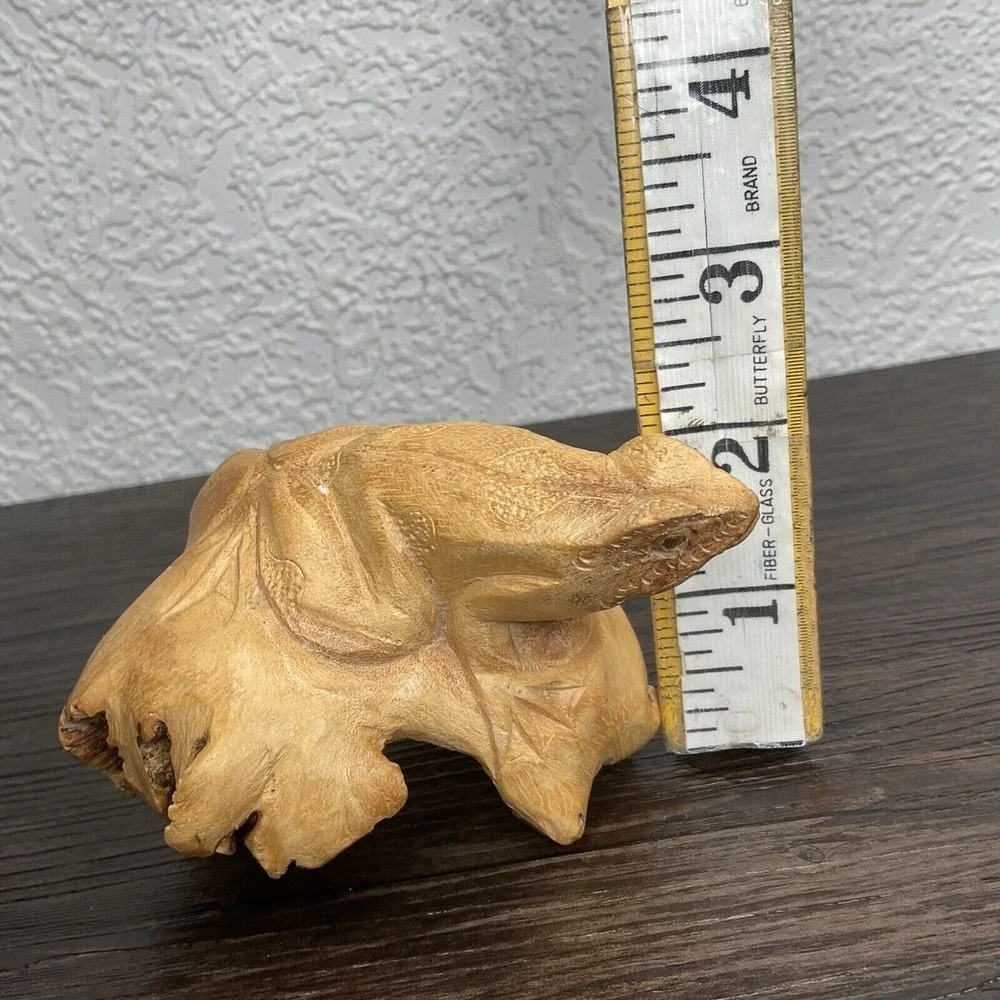VTG Hand Carved Burl Wood Frog Unusual Indonesian Chinaberry‎ Bali Collectible